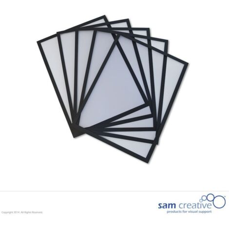 Lavagna Magnetica Finestra A4 nero set 5 pezzi