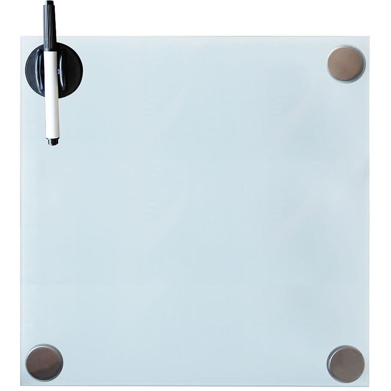 Image of Lavagna magnetica Melko 45x45CM Memoboard White Whiteboard Pinboard Lavagna magnetica in vetro