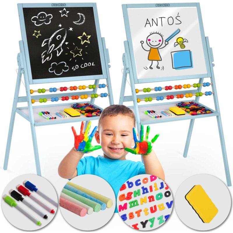 Image of Lavagna magnetica per giradischi Ricokids - blu