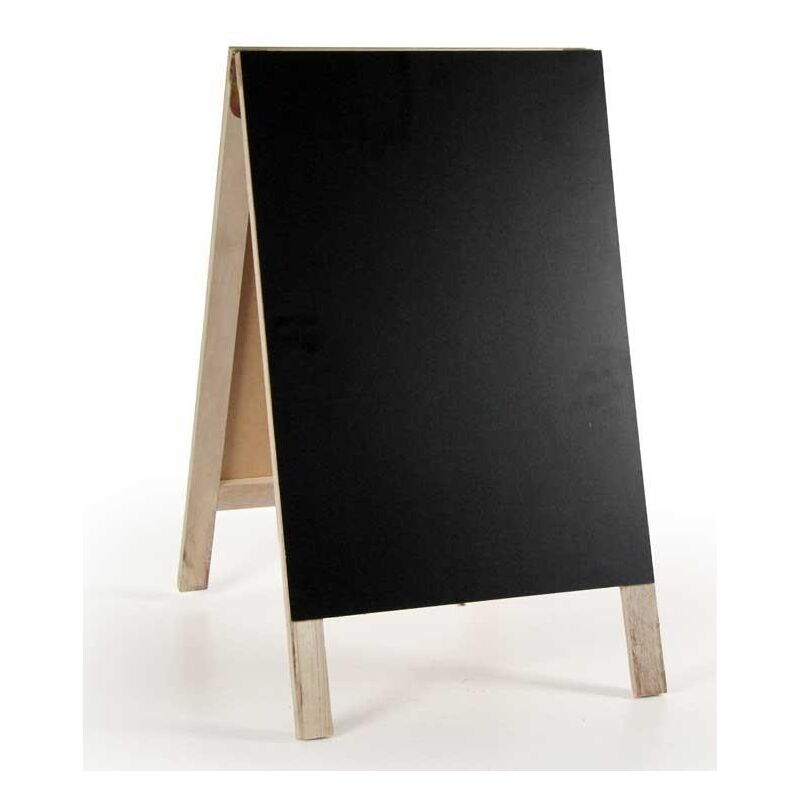 Image of Lavagna per menu realizzata in legno 35 x 60 cm colore nero