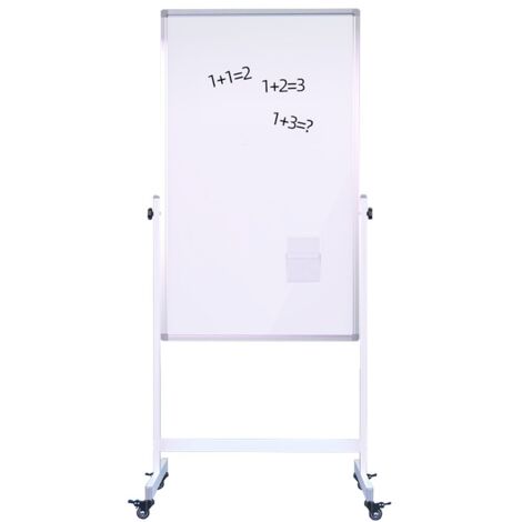 Lavagna mobile - Bifacciale - 66x110 cm - Cornice bianca