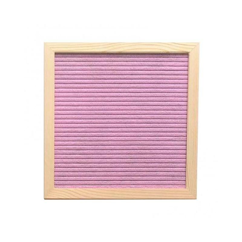 Lavagna quadrata in feltro cornice in legno