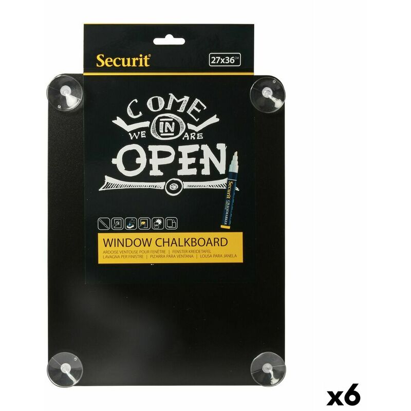 Securit - Lavagna con Ventose 35,6 x 27,1 cm