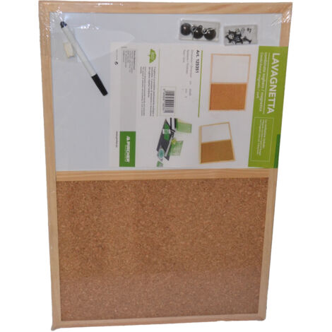 Bacheca In Sughero Franken 40x30 Cm - Doppia Faccia, Cornice Legno Naturale - Foto 9