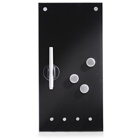 Lavagnetta Magnetica in Vetro 20x40cm Nera