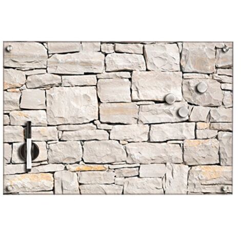 Lavagnetta Memo In Vetro Effetto Muro 60x40cm