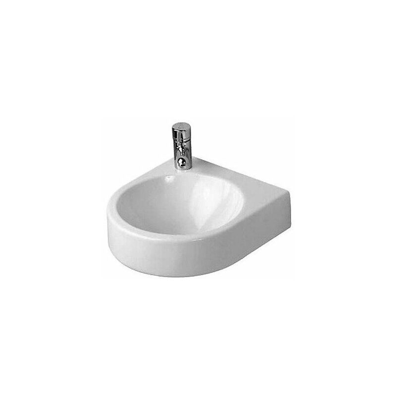 

Lavamanos ARCHITEC sin rebosadero con plataforma para grifería 360x380mm 1 orificio para grifería re blanco - Duravit