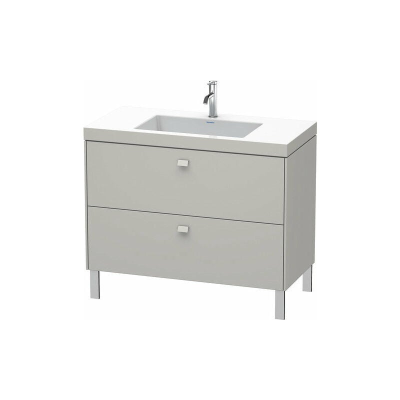 

Lavamanos Duravit Brioso c-bonded con base de 100,0x48,0 cm, 2 cajones, sin rebosadero, con banco para grifos, 1 agujero para grifos, Color