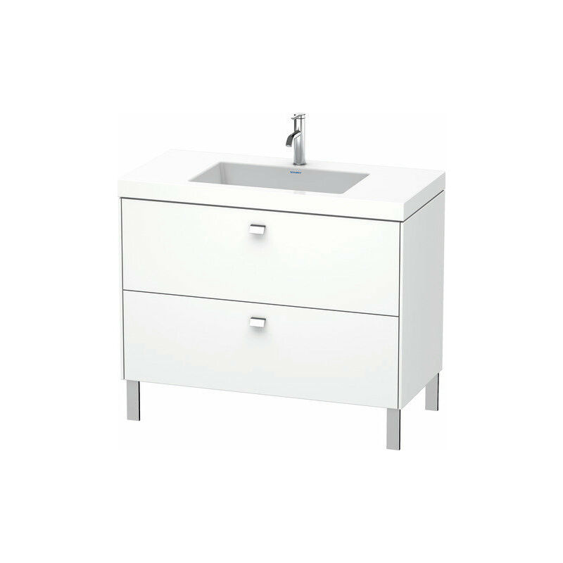 

Lavamanos Duravit Brioso c-bonded con base de 100,0x48,0 cm, 2 cajones, sin rebosadero, con banco para grifos, 1 agujero para grifos, Color