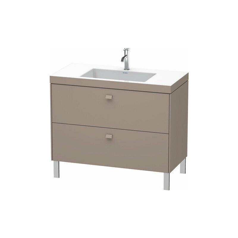 

Lavamanos Duravit Brioso c-bonded con base de 100,0x48,0 cm, 2 cajones, sin rebosadero, con banco para grifos, 1 agujero para grifos, Color