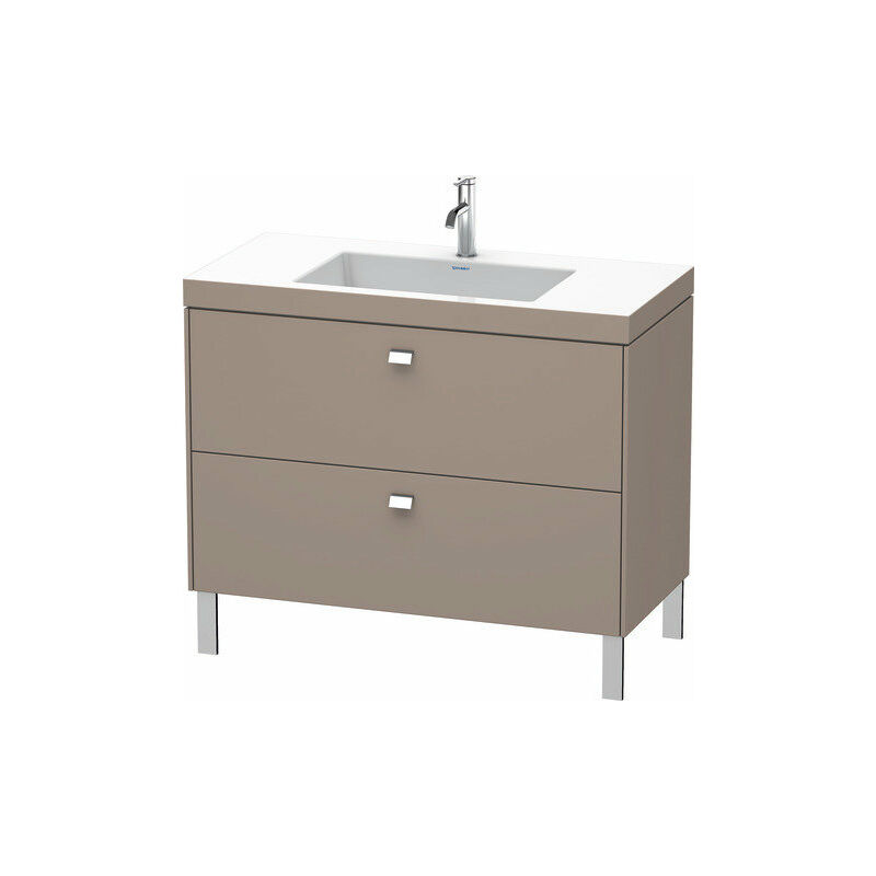 

Lavamanos Duravit Brioso c-bonded con base de 100,0x48,0 cm, 2 cajones, sin rebosadero, con banco para grifos, 1 agujero para grifos, Color