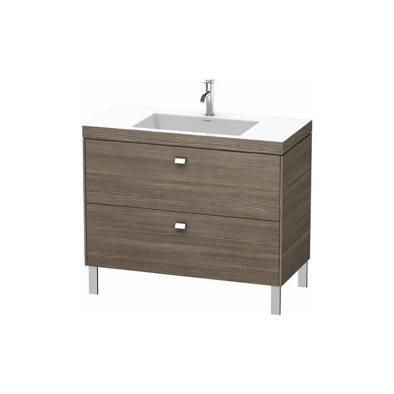 

Lavamanos Duravit Brioso c-bonded con base de 100,0x48,0 cm, 2 cajones, sin rebosadero, con banco para grifos, 1 agujero para grifos, Color