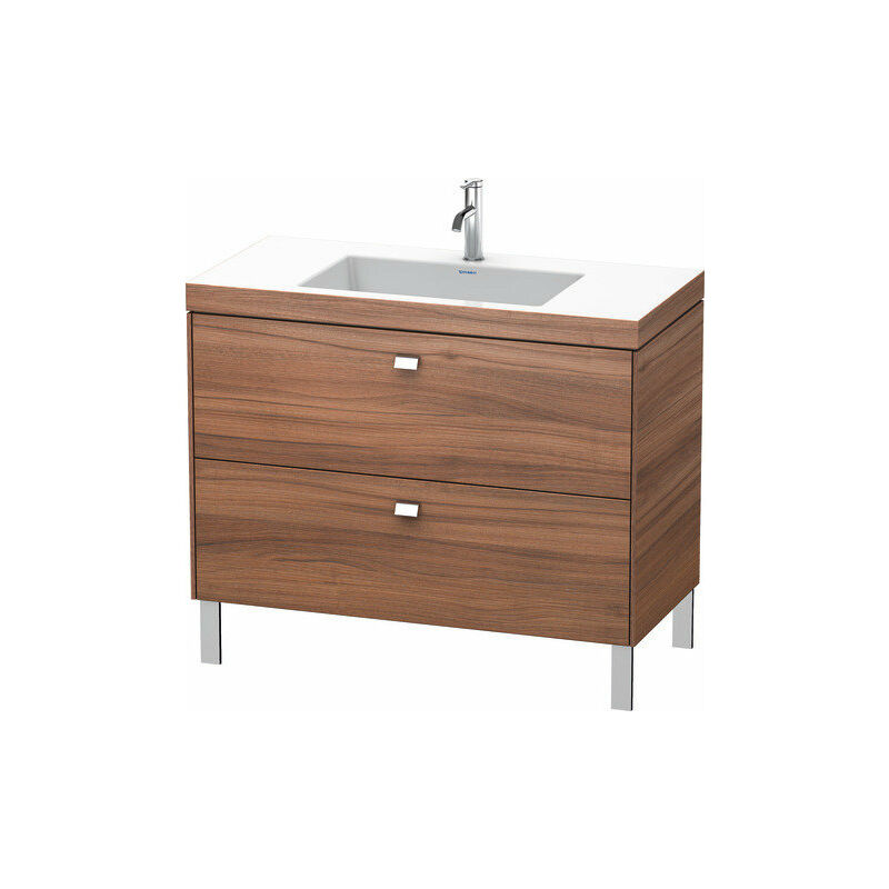 

Lavamanos Duravit Brioso c-bonded con base de 100,0x48,0 cm, 2 cajones, sin rebosadero, con banco para grifos, 1 agujero para grifos, Color