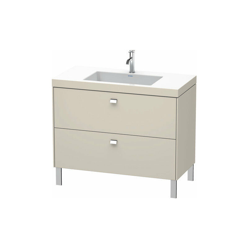 

Lavamanos Duravit Brioso c-bonded con base de 100,0x48,0 cm, 2 cajones, sin rebosadero, con banco para grifos, 1 agujero para grifos, Color