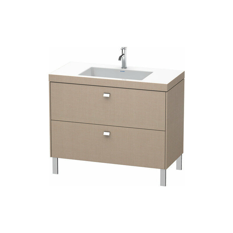 

Lavamanos Duravit Brioso c-bonded con base de 100,0x48,0 cm, 2 cajones, sin rebosadero, con banco para grifos, 1 agujero para grifos, Color