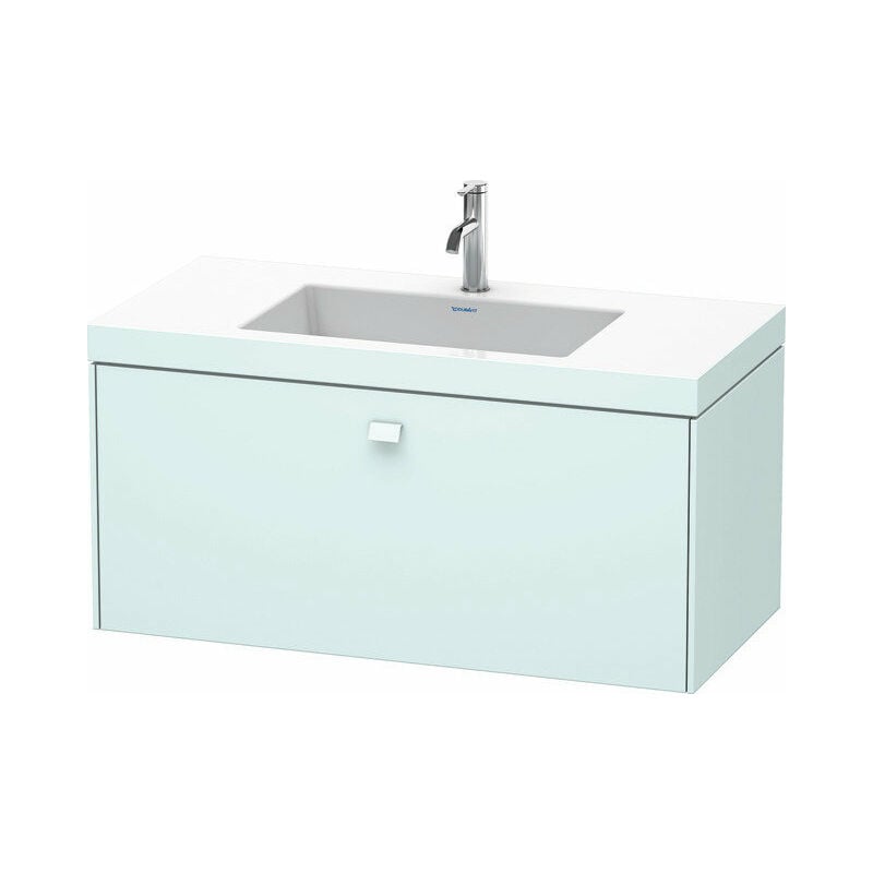 

Lavamanos Duravit Brioso c-bonded con base mural 100,0x48,0 cm, 1 cajón, sin rebosadero, con banco para grifos, 1 agujero para grifos, Color