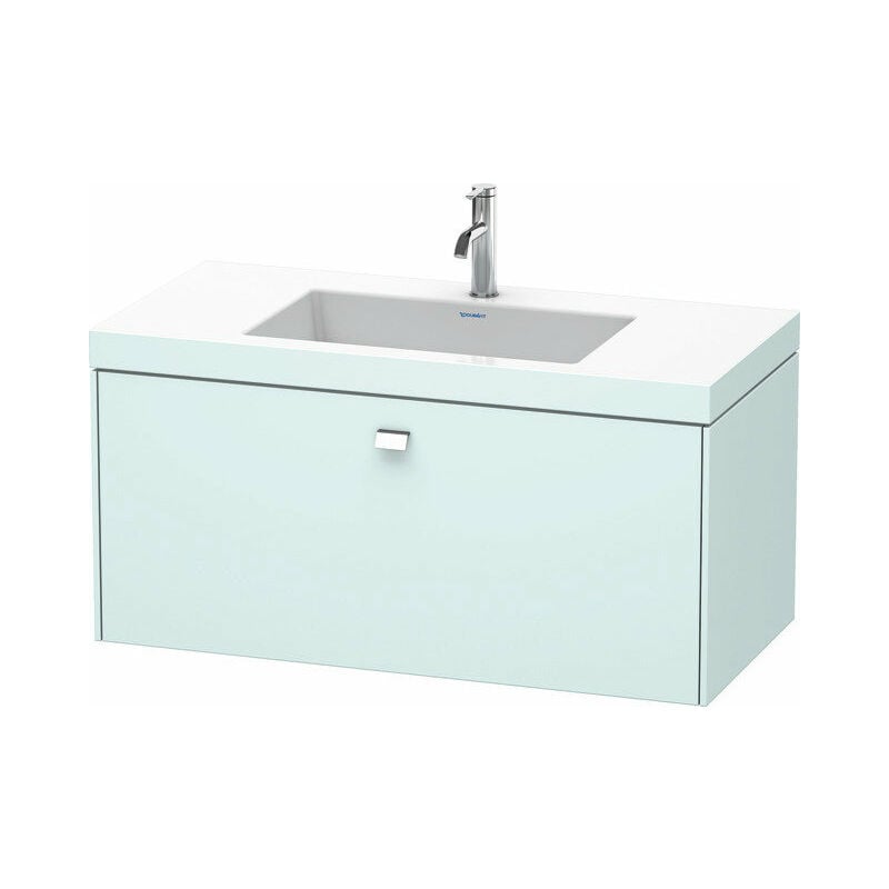 

Lavamanos Duravit Brioso c-bonded con base mural 100,0x48,0 cm, 1 cajón, sin rebosadero, con banco para grifos, 1 agujero para grifos, Color