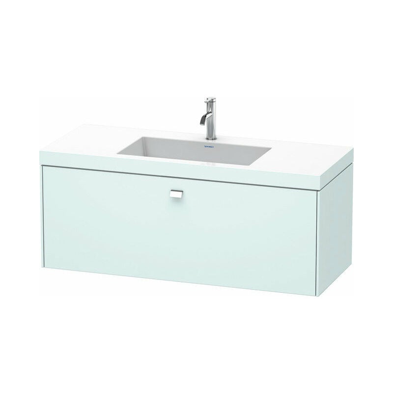

Lavamanos Duravit Brioso c-bonded con base mural 120,0x48,0 cm, 1 cajón, sin rebosadero, con banco para grifos, 1 agujero para grifos, Color