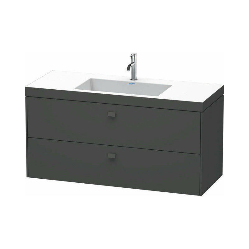 

Duravit Ag - Lavamanos Duravit Brioso de 120,0x48,0 cm, 2 cajones, con sifón y delantal, sin rebosadero, con banco con agujero para grifo, sin