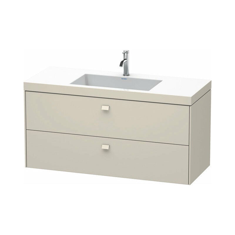 

Duravit Ag - Lavamanos Duravit Brioso de 120,0x48,0 cm, 2 cajones, incl. hueco para sifón y delantal, sin rebosadero, con banco con agujero para