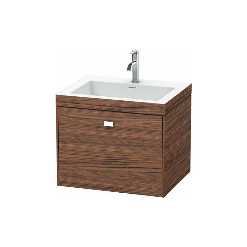 

Lavamanos Duravit Brioso de 60,0x48,0 cm, 1 cajón, sin rebosadero, con banco para grifos, 1 agujero para grifos, Color (frente/cuerpo): nogal oscuro,