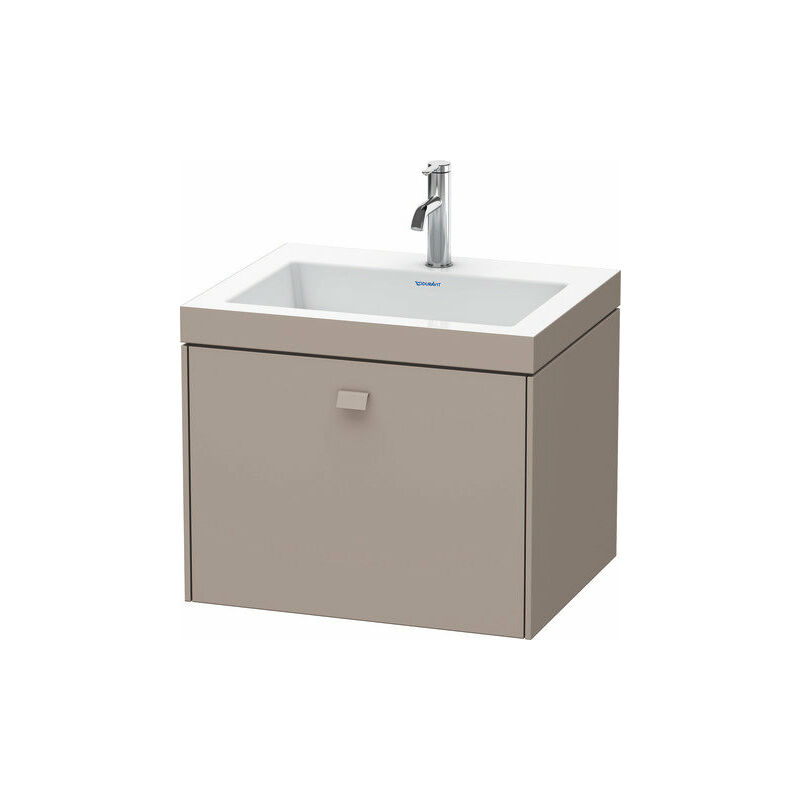 

Lavamanos Duravit Brioso de 60,0x48,0 cm, 1 cajón, sin rebosadero, con banco para grifos, 1 agujero para grifos, Color (frente/cuerpo): Basalto mate