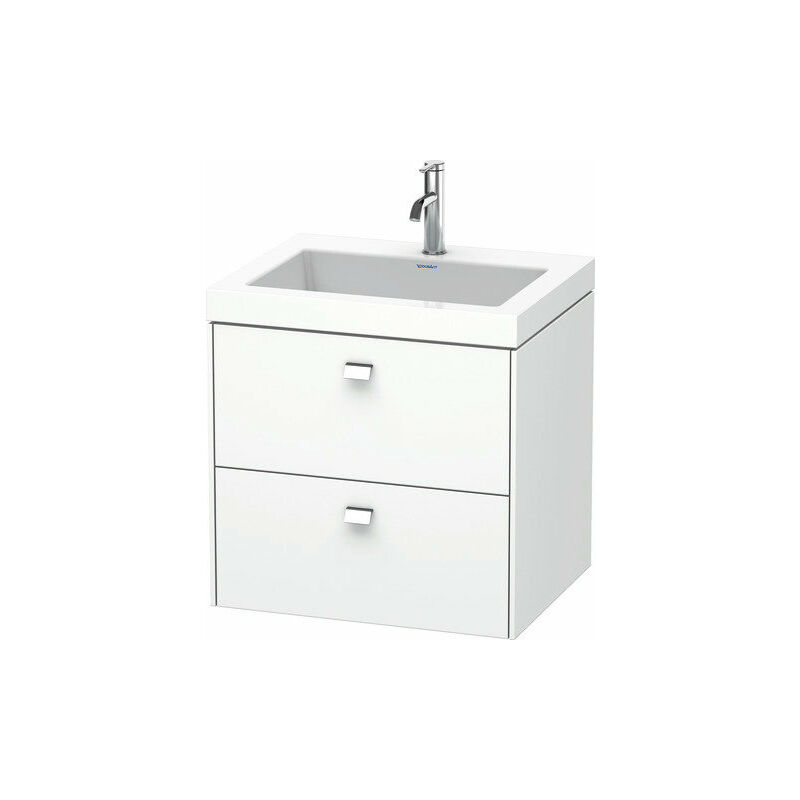 

Lavamanos Duravit Brioso de 60,0x48,0 cm, 2 cajones, incl. hueco para sifón y delantal, sin rebosadero, con banco con agujero para grifo, 1 agujero