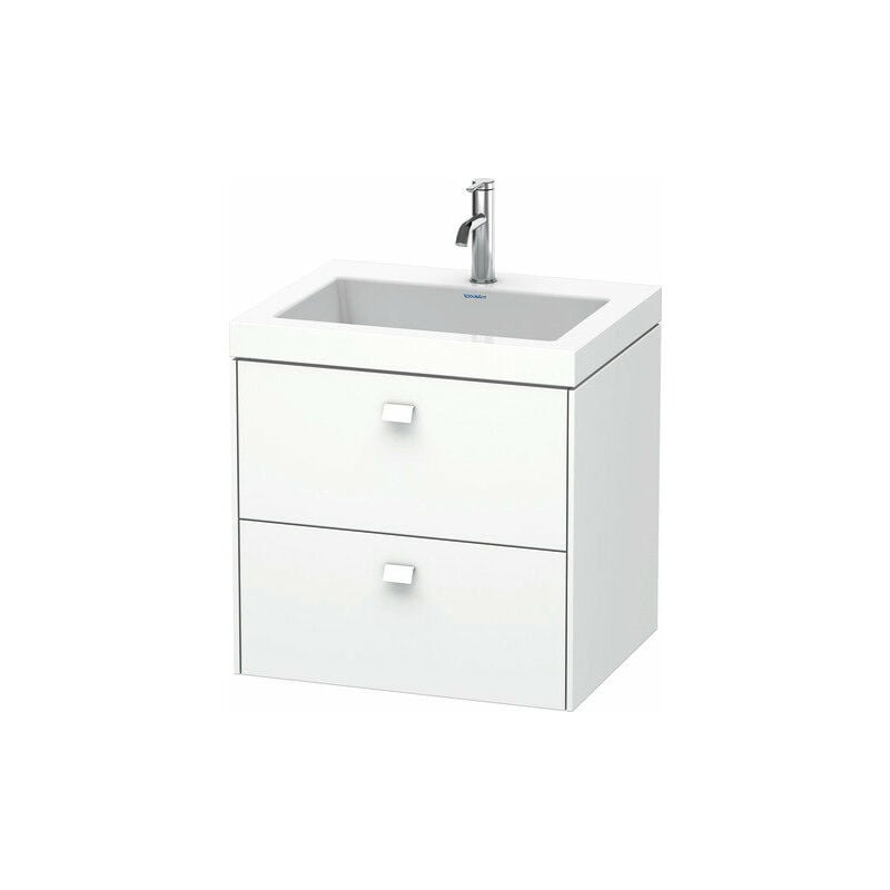 

Lavamanos Duravit Brioso de 60,0x48,0 cm, 2 cajones, incl. hueco para sifón y delantal, sin rebosadero, con banco con agujero para grifo, 1 agujero