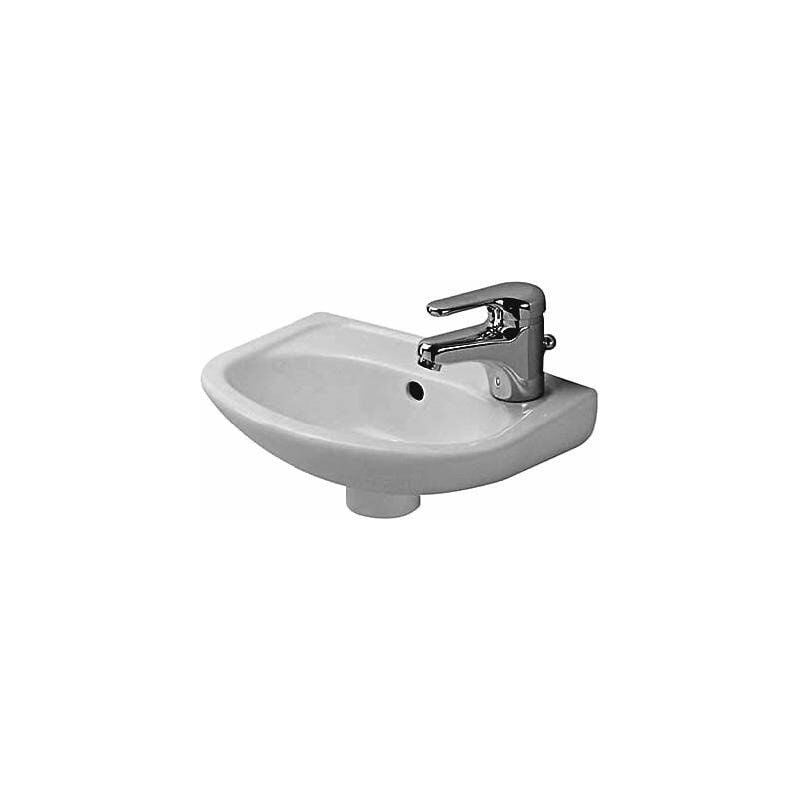 

Lavamanos DURAPLUS COMPACT con plataforma para grifo rebosadero 365x265m con orificio para grifería-Vorst blanco - Duravit