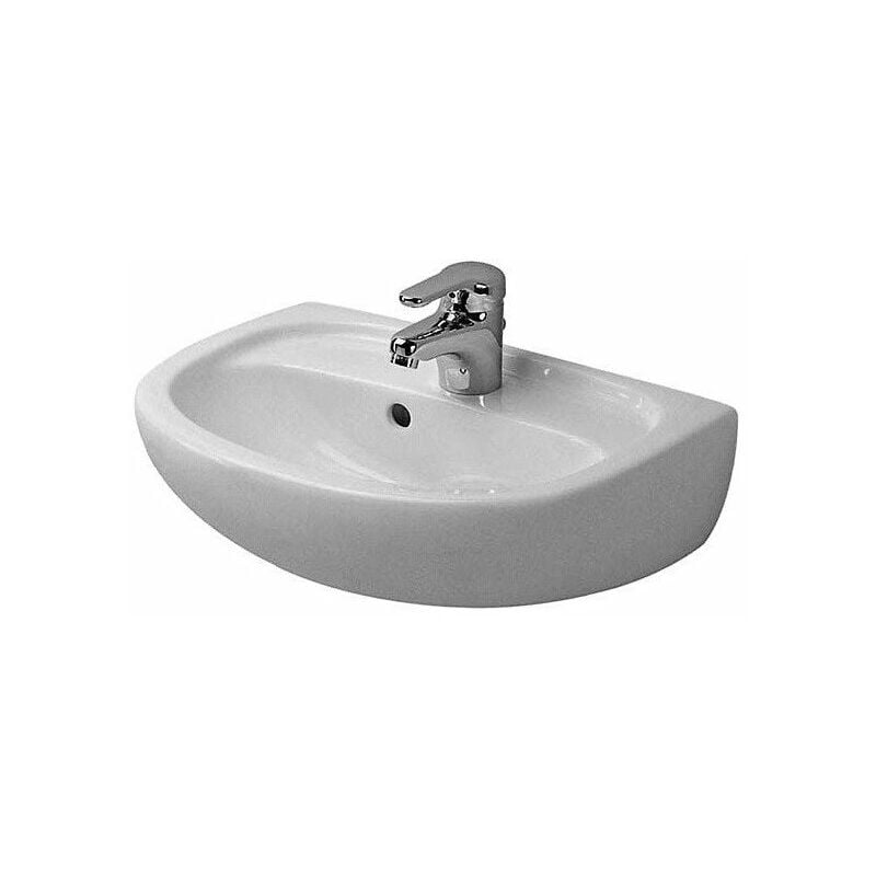 

Lavamanos Duravit DURAPLUS COMPACT con plataforma para grifo rebosadero HL-Vorst 450x310mm blanco