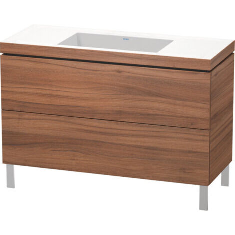 Lavamanos Duravit L-Cube con base de pie, 120x48 cm, 2