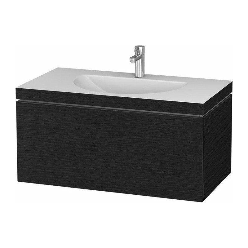 

Duravit - Mueble Lavabo DARLING NEW 1000x540mm sin rebosadero sin orificio para grifería negro alto brillo