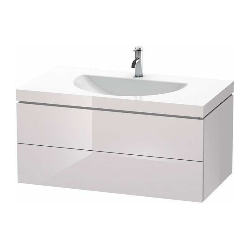 

Duravit - mueble lavabo DARLING NEW 1000x540mm sin rebosadero 1 orificio para grifería blanco lila brillo