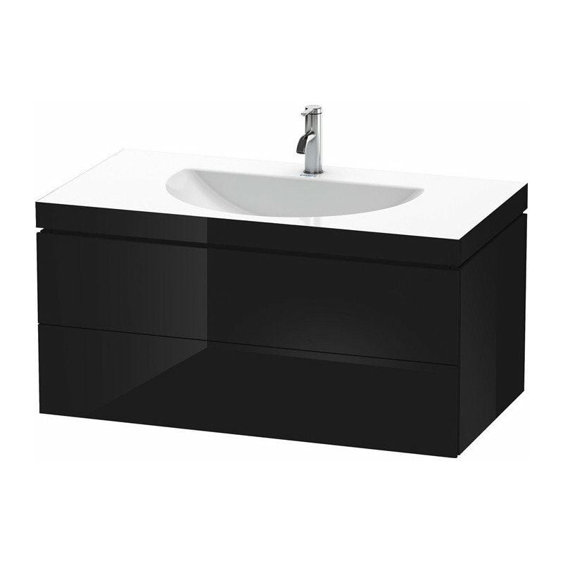 

Duravit - Lavabo para mueble DARLING NEW 1000x540mm sin rebosadero 1 orificio para grifería negro brillo intenso