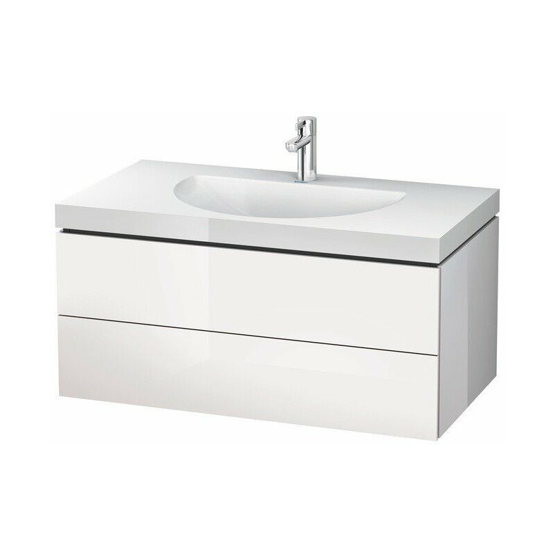 

Mueble lavabo DARLING NEW 1000x540mm sin rebosadero 1 orificio para grifería Roble mediterráneo - Duravit