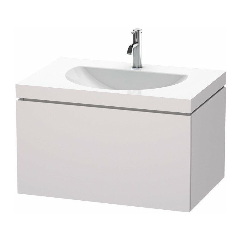 

Duravit - mueble lavabo DARLING NEW 800x540mm sin rebosadero 1 orificio para grifería blanco satinado lila