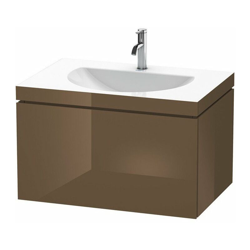 

Duravit - mueble lavabo DARLING NEW 800x540mm sin rebosadero 1 orificio para grifería marrón oliva brillo intenso