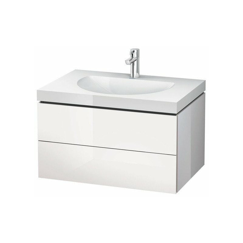 

Duravit - mueble lavabo DARLING NEW 800x540mm sin rebosadero 3 orificios para grifería marrón oliva alto brillo