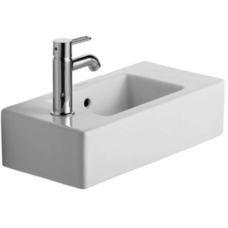 Lavamanos Duravit Vero 50cm, agujero del grifo a la izquierda,