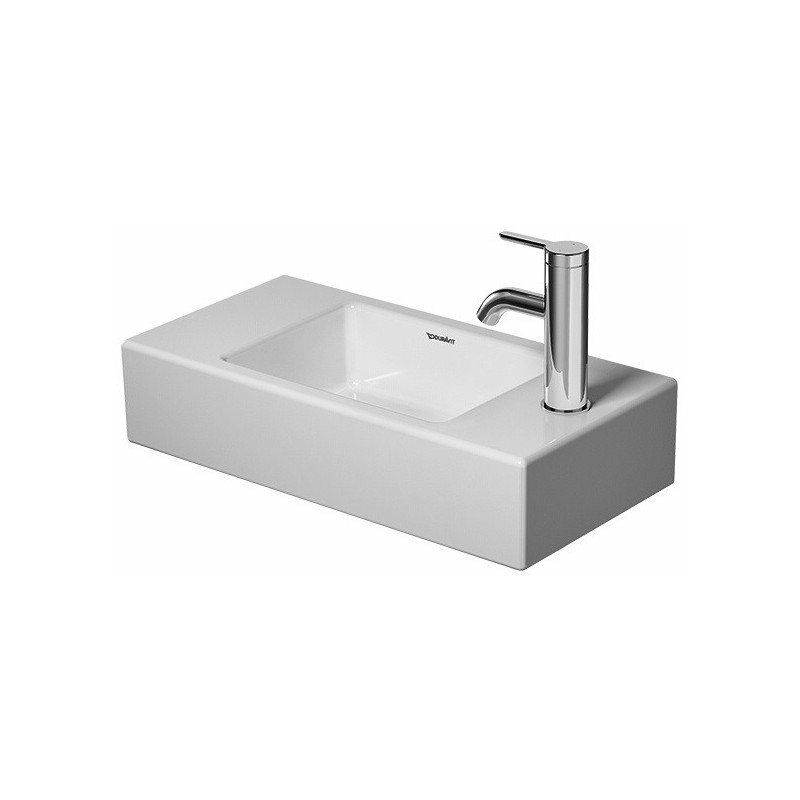 

Lavamanos VERO AIR sin rebosadero con plataforma para grifería 500x250mm 1 orificio para grifería li blanco - Duravit