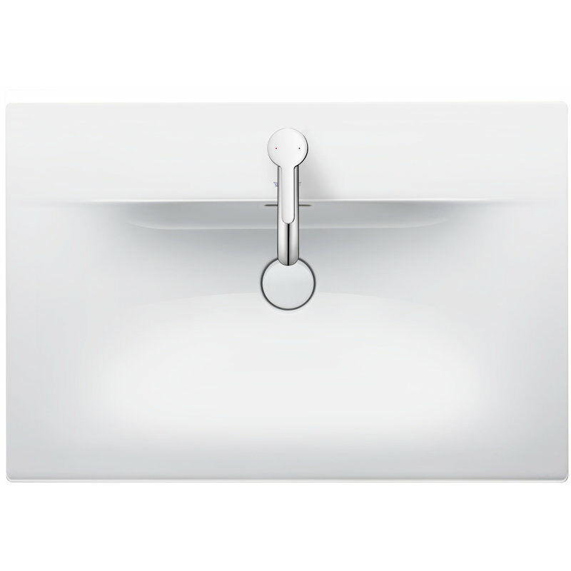 

Lavamanos Duravit Viu 234473, 730 mm, con rebosadero, con banco para grifos, 1 agujero para grifos, color: Blanco - 2344730000