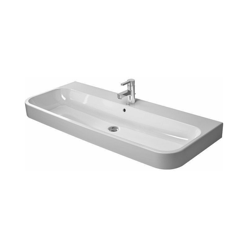 

HAPPY D.2 mueble lavabo con rebosadero 1200x505mm 3 orificios para grifería blanco - Duravit