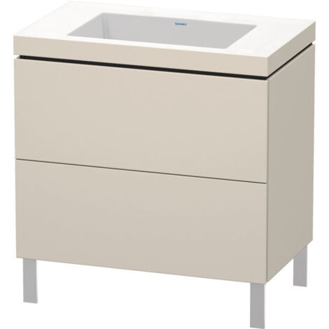 Lavamanos para muebles Duravit L-Cube c-bonded con base de pie,