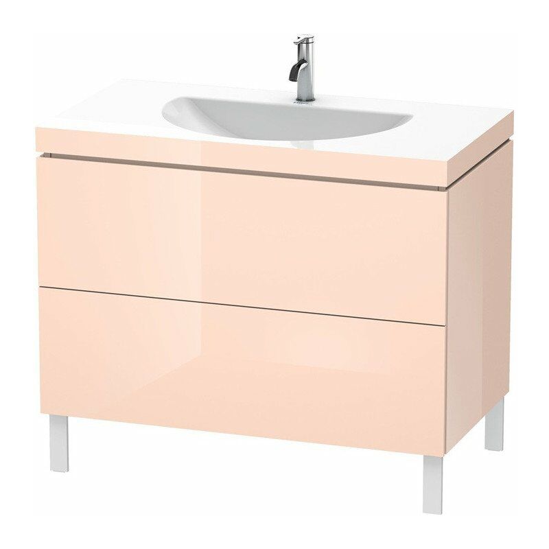 

Duravit - L-CUBE mueble lavabo 1000x540mm sin rebosadero 1 orificio para grifería albaricoque perla alto brillo