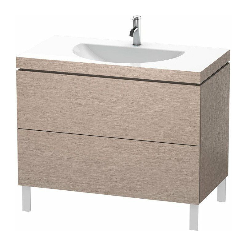 

Duravit L-CUBE mueble lavabo 1000x540mm sin rebosadero 1 orificio para grifería roble cashmere