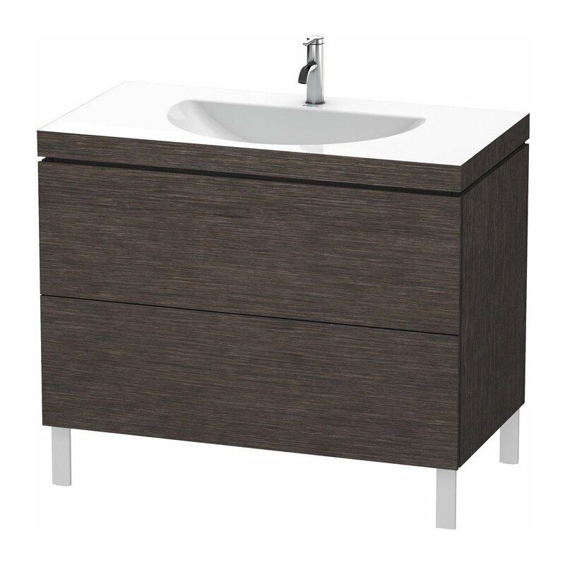 

L-CUBE mueble lavabo 1000x540mm sin rebosadero 1 orificio para grifería roble - Duravit