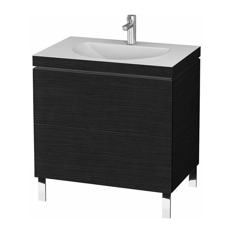 

Duravit - Lavabo para mueble DARLING NEW 800x540mm sin rebosadero 3 orificios para grifería negro brillo intenso