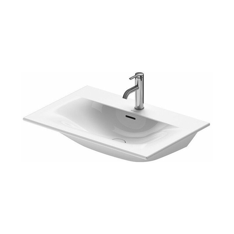

Lavabo para mueble Viu 730mm. Blanco de 3 agujeros.