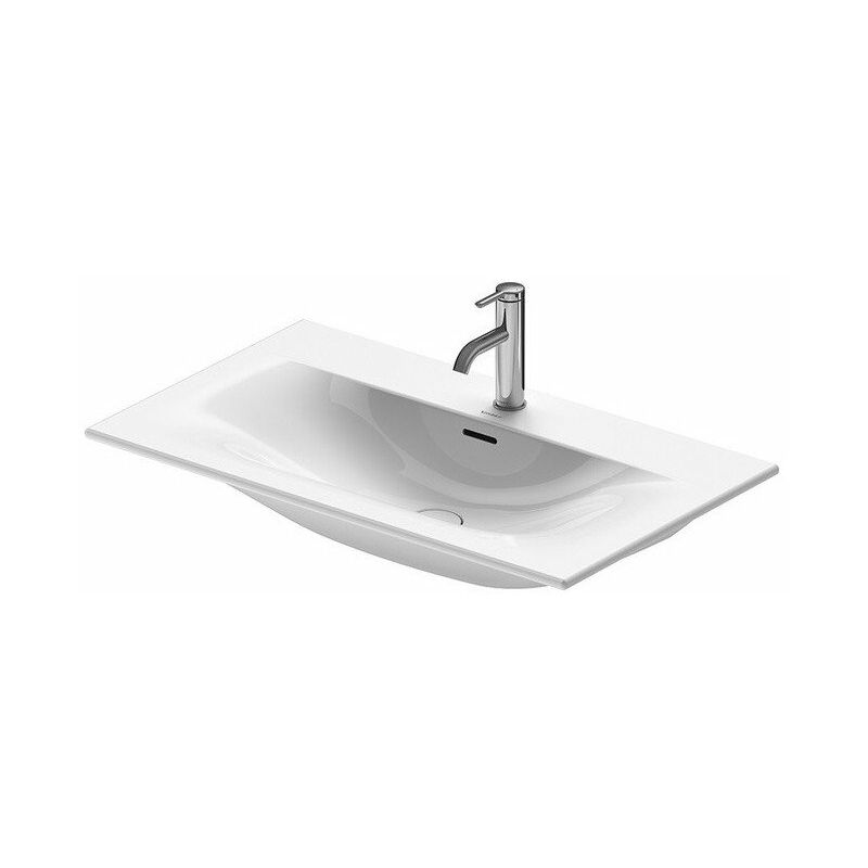 

Lavabo para mueble Viu 830mm. Blanco de 3 agujeros.