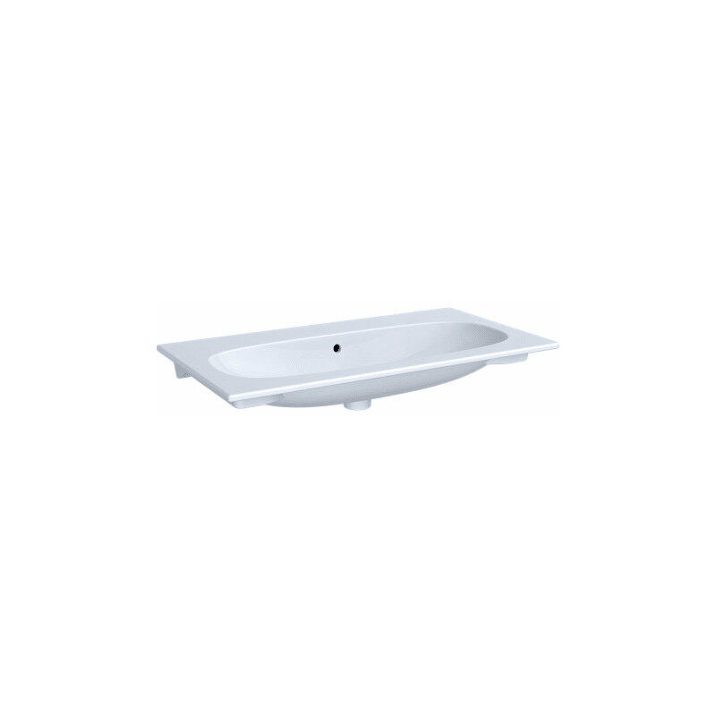 

Lavamanos para muebles Keramag Acanto Slim 500642, sin agujero para grifo, con rebosadero, 900x480mm, color: Blanco - 500.643.01.2